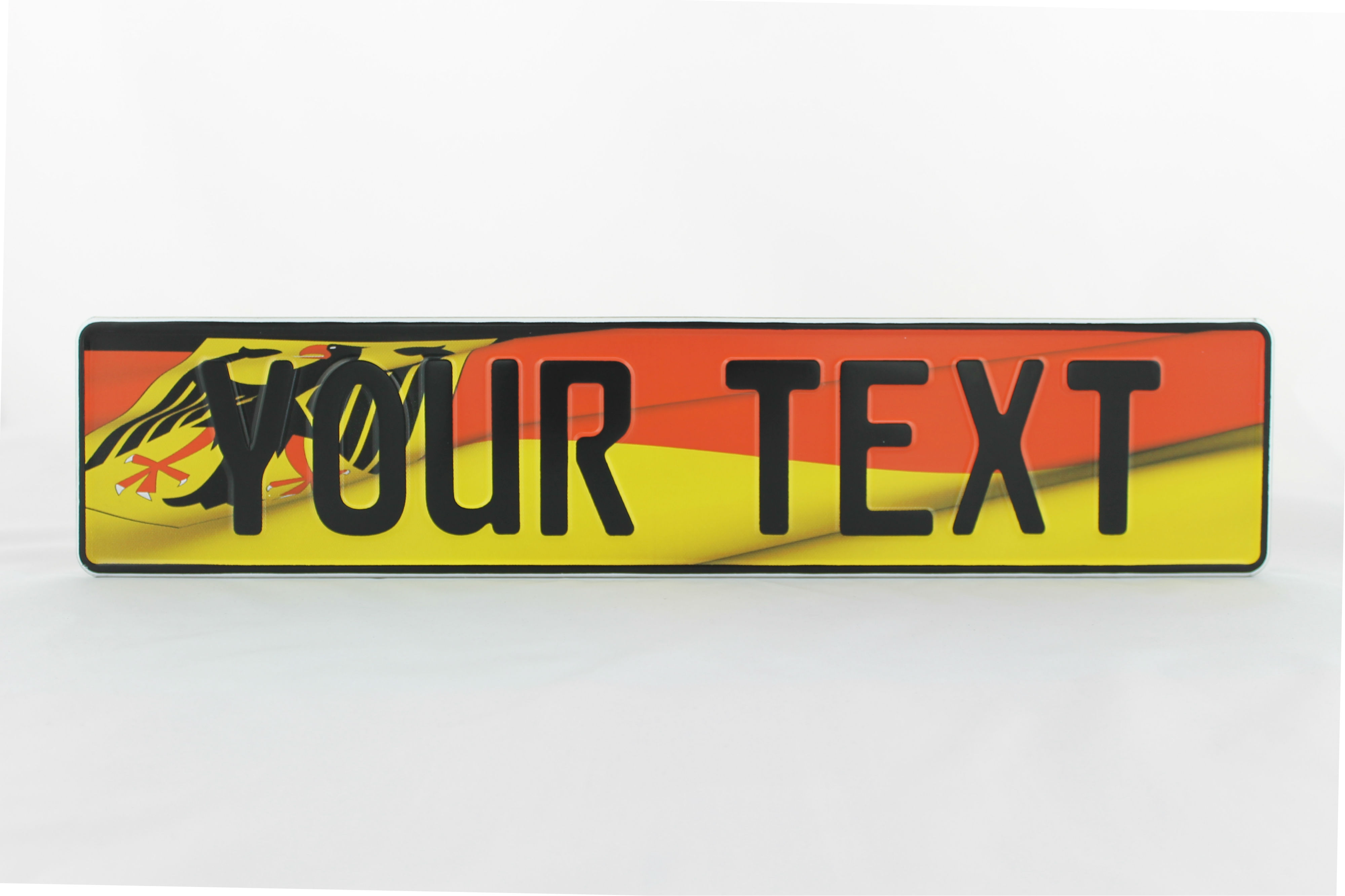 D Germany German Eagle Flag European License Plate Euro Number Plate